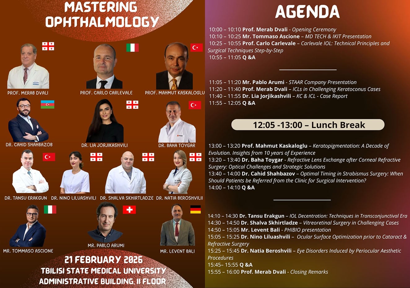 Mastering Ophthalmology – Tbilisi, Georgia | 21 February 2026